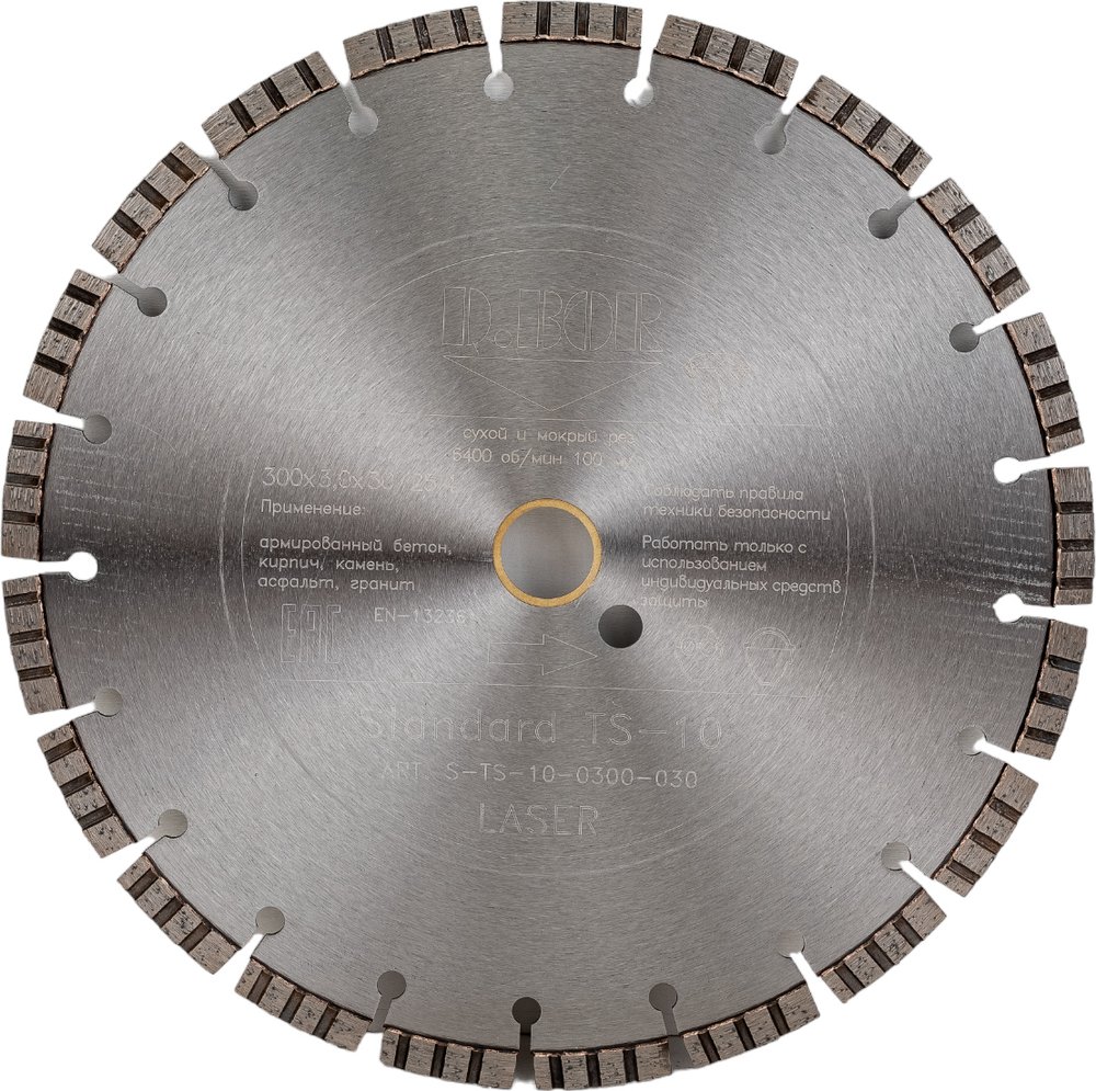 Диск алмазный Standard TS-10 (300x3x30/25.4 мм) D.BOR S-TS-10-0300-030