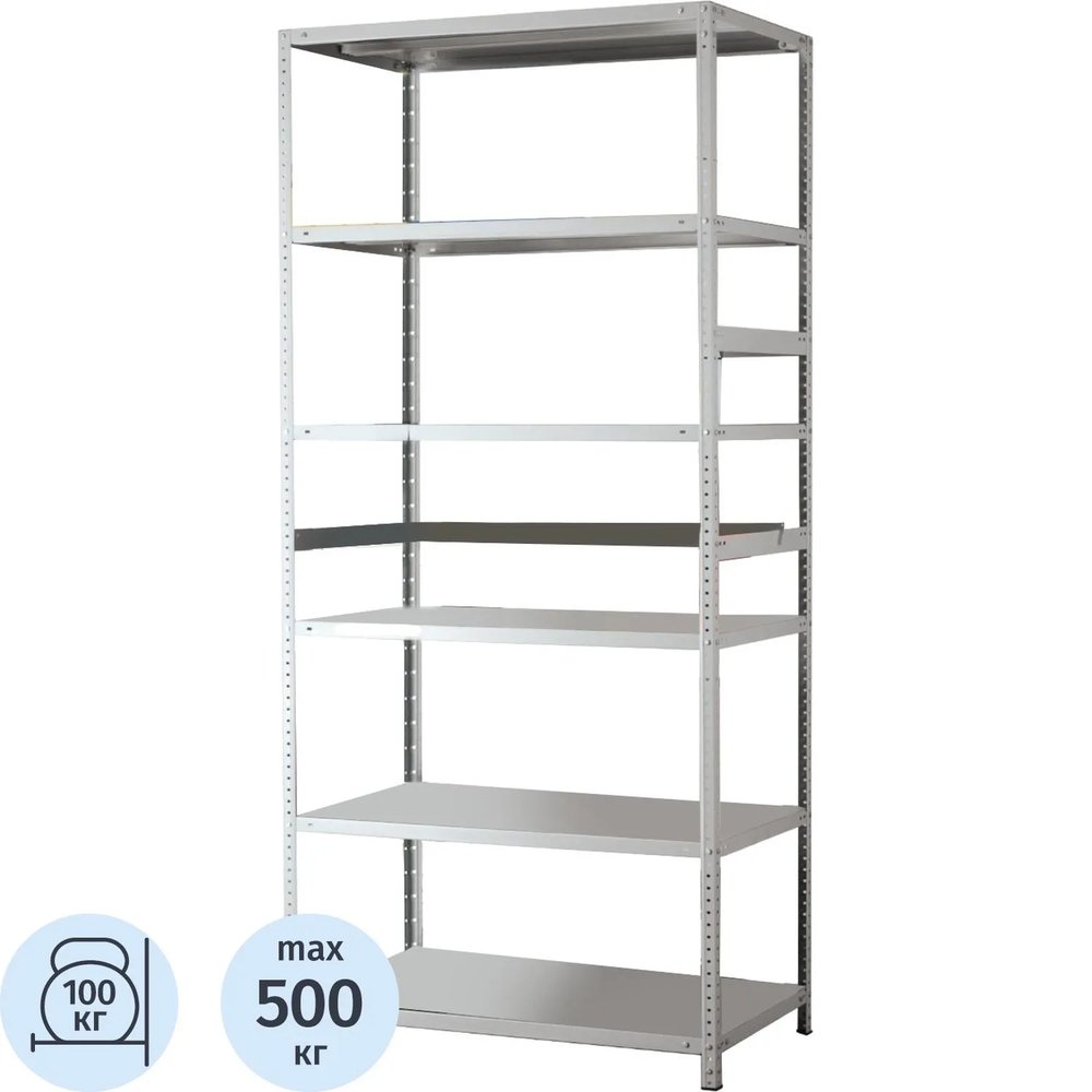 Стеллаж металлический MS Standart 200/100x50/6 полок