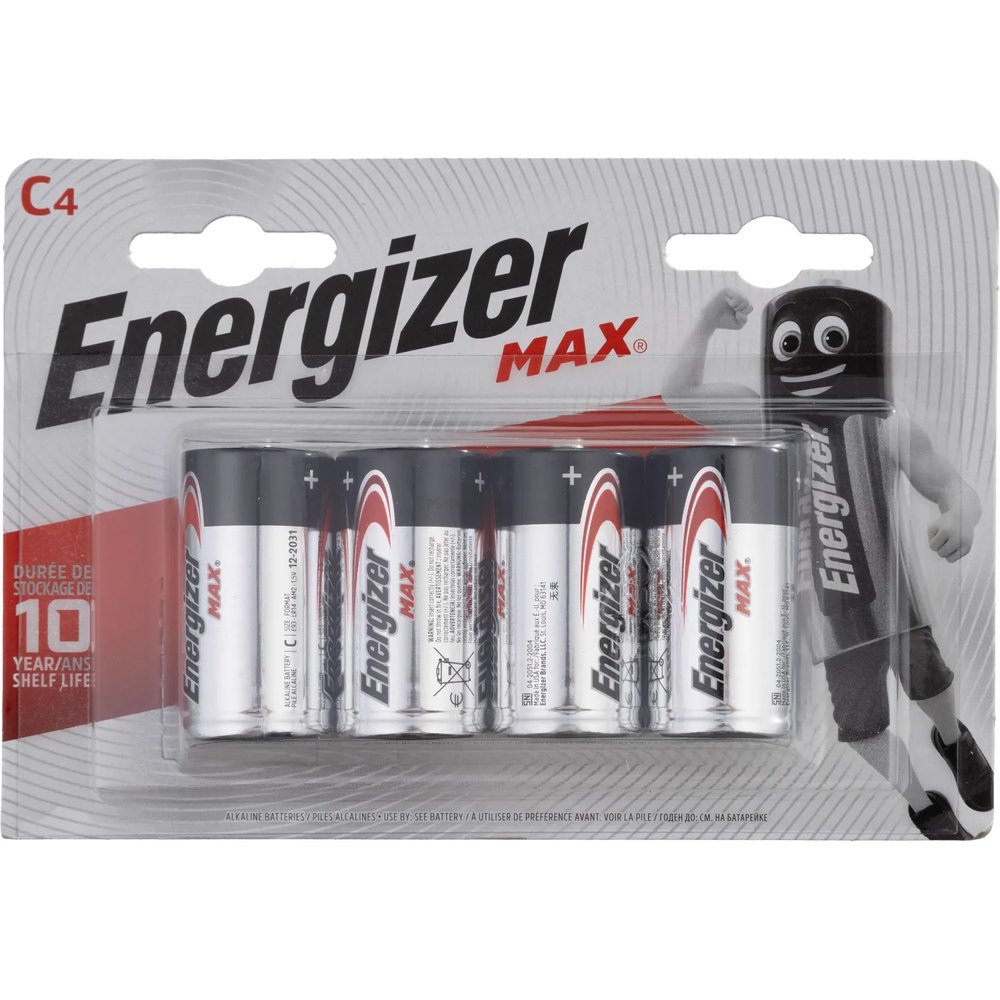 Батарейка ENERGIZER LR14 Max 4шт/уп