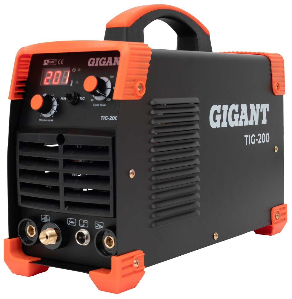 Сварочный инвертор (200 А, поджиг HF, ПВ 60%) Gigant TIG-200
