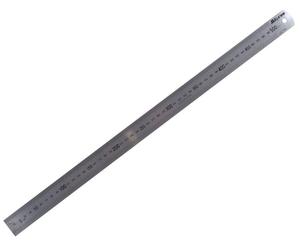 Измерительная металлическая линейка 500х30 Micron МИК 34312