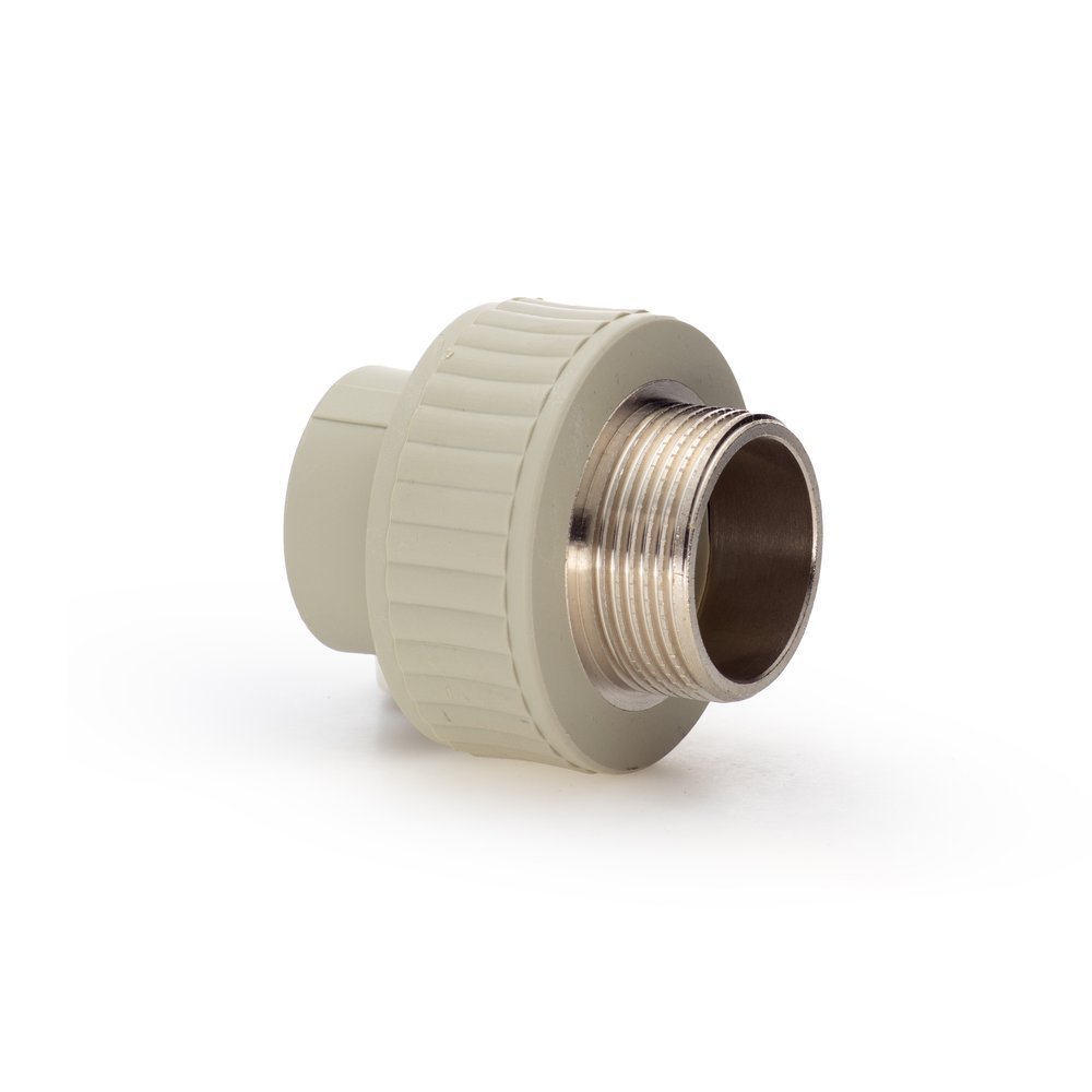 Комбинированная муфта LAMMIN ppr нр 32x1_1/4' 30/15 серый Lm31041032032G