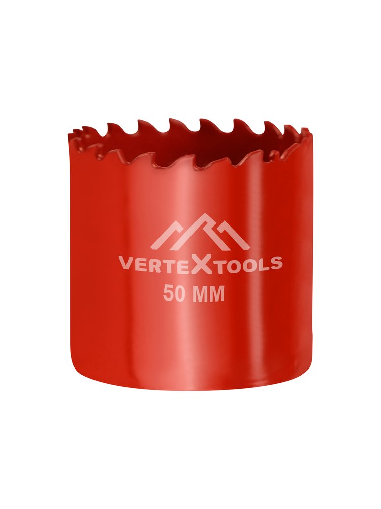 Коронка биметаллическая по металлу 50 мм vertextools 2525-50