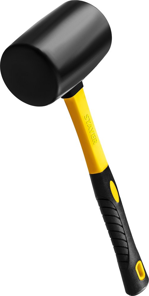 Чёрная резиновая киянка STAYER 900 г 2054-90