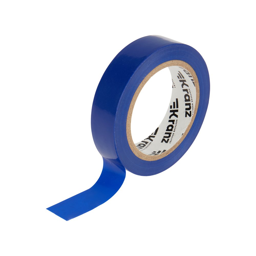 Изолента ПВХ KRANZ 0,13х15 мм, 10 м, синяя KR-09-2005