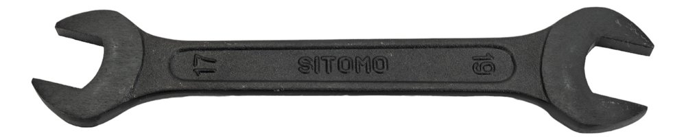 Гаечный рожковый двусторонний ключ SITOMO 17х19 окс. 28919