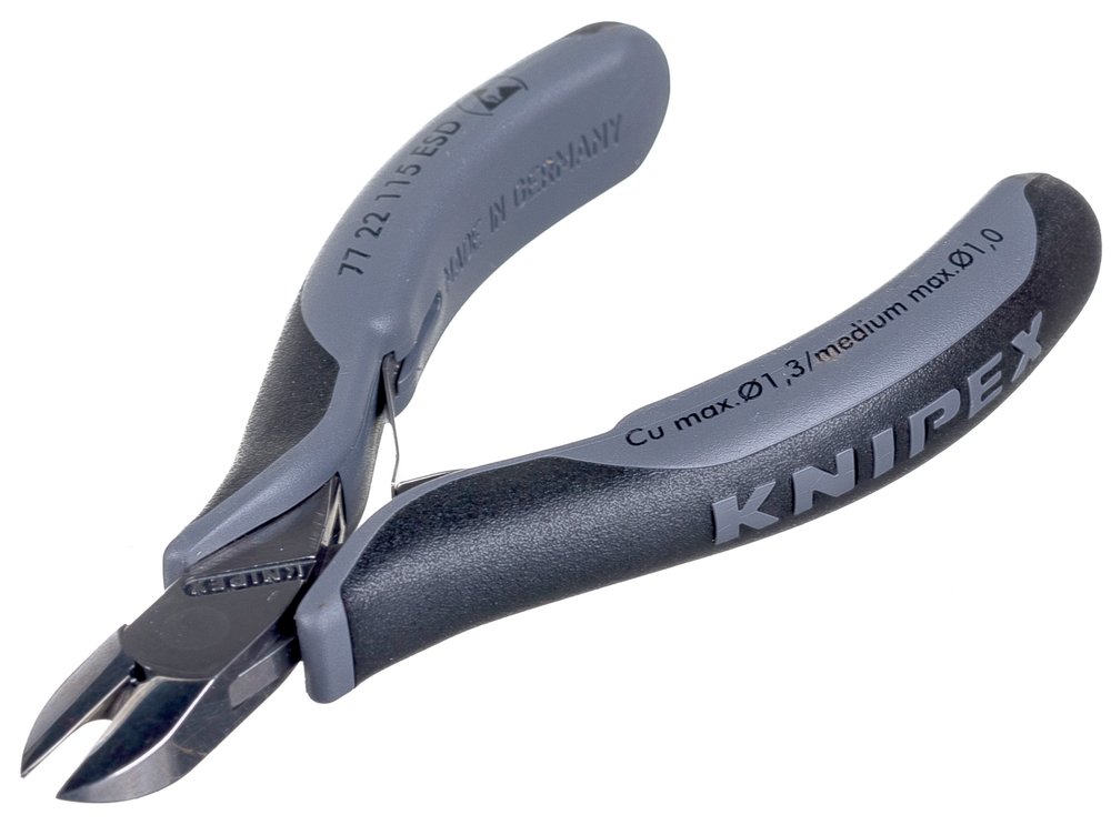 Бокорезы для электроники Knipex KN-7722115ESD