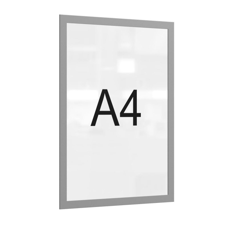 Магнитная рамка для металлических поверхностей Attache А4, серая 5 шт 1276568