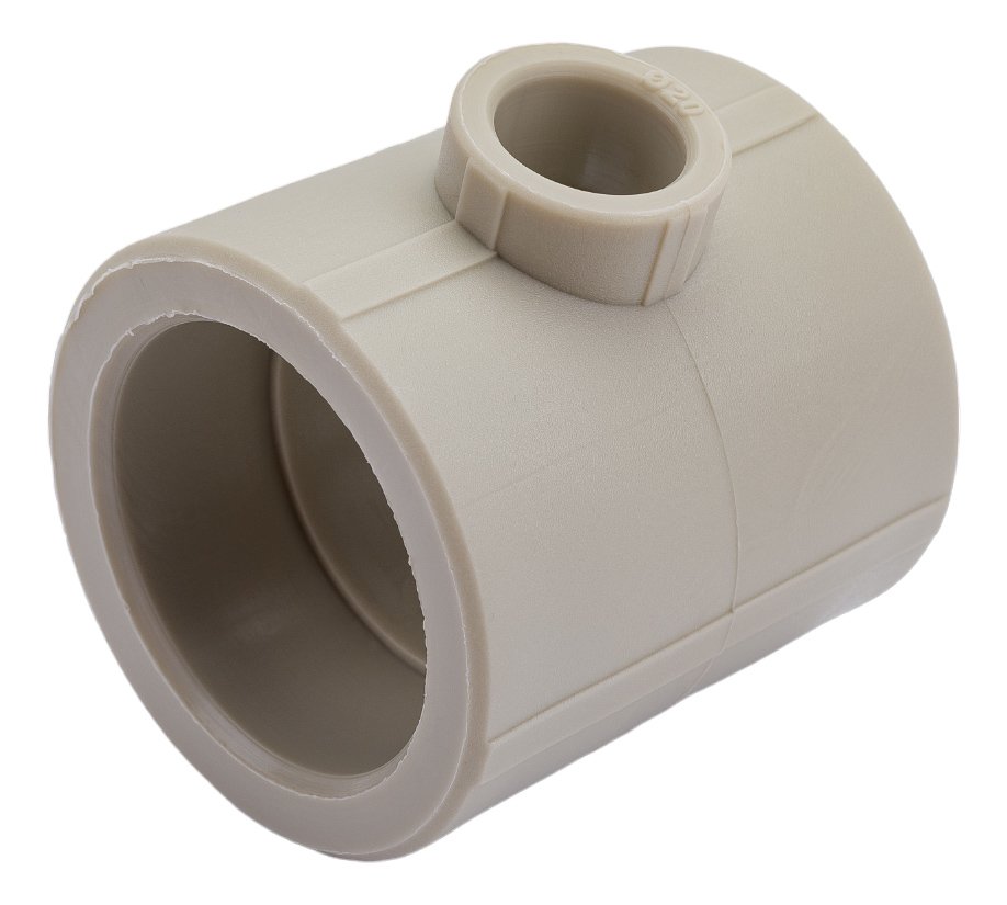 Переходной тройник VALFEX PP-R серый Дн 50х20х50 10502050Г 127-0456