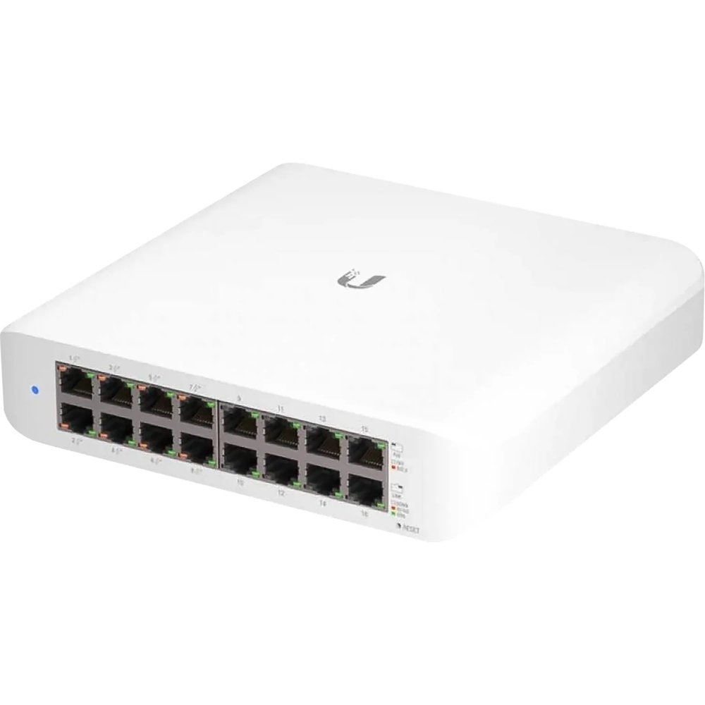 Коммутатор PoE Ubiquiti UniFi Switch Lite 16 PoE (USW-Lite-16-POE), 16х 1G