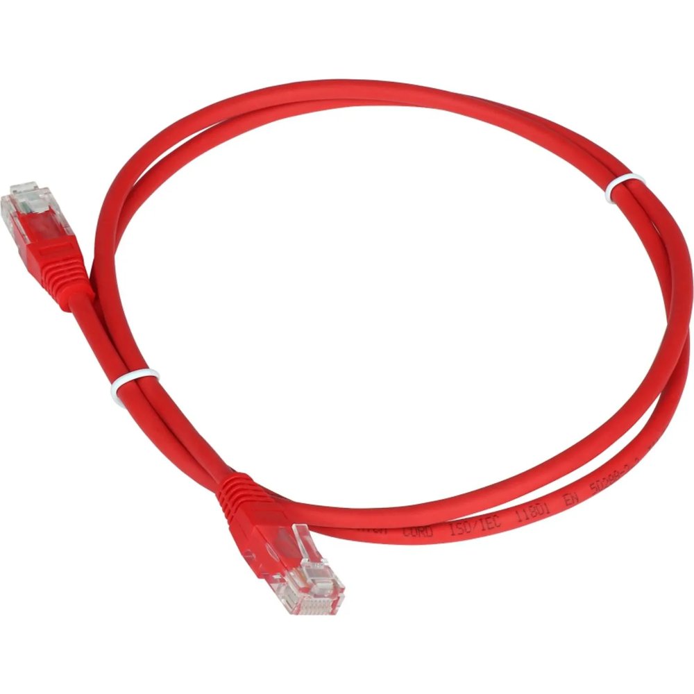 Патч-корд TWT TWT-45-45-1.0-RD UTP кат.5e, 1.0 м, красный