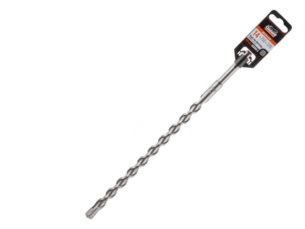 Бур сверло 14x250x310 мм, SDS-plus, Quadro-x Gepard GP1214-310