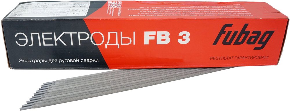 Электрод сварочный с рутиловым покрытием FB 3 (5 кг, 3 мм) FUBAG 38870