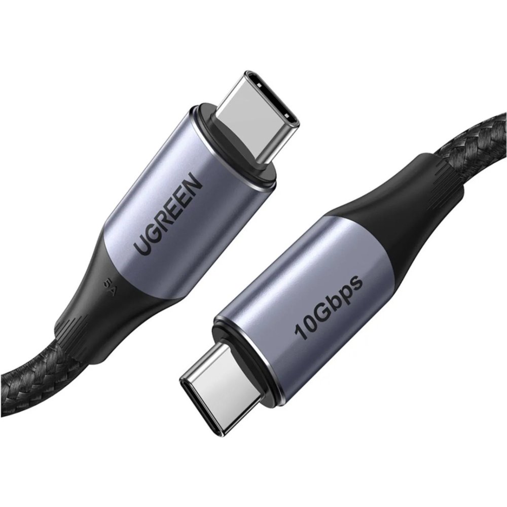 Кабель UGREEN для зарядки и передачи данных USB C 3.1 Gen 2 5A, 1 м (80150)