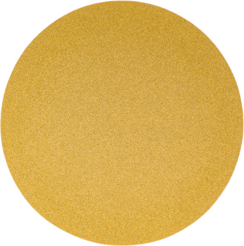 Диск абразивный с липучкой Sandpaper (yellow) 150 мм, без отверстий, P100, 5 шт BRUSHTEX 150Y0-100