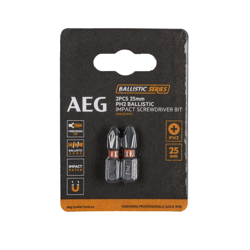 Биты ударные AAK252PH2 (2 шт, PH2, 25 мм) AEG 4932479164