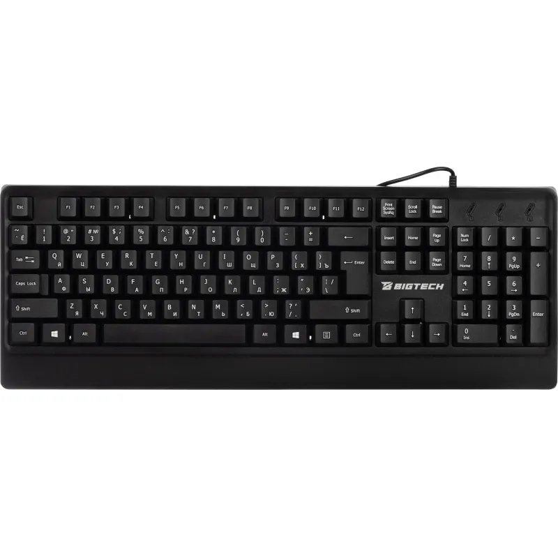 Клавиатура C-KB3031 черная, USB, 104кн BT-JKB-002/C-KB3031
