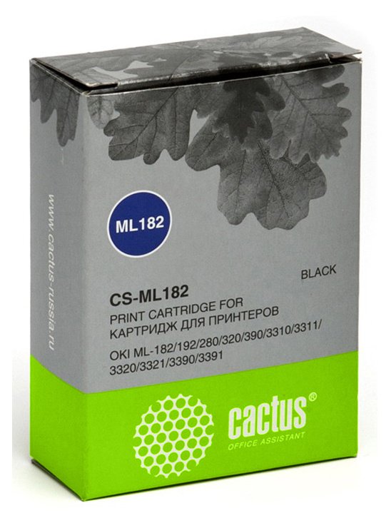 Матричный картридж для oki ml-182/192/280/320/390 Cactus черный CS-ML182 690251