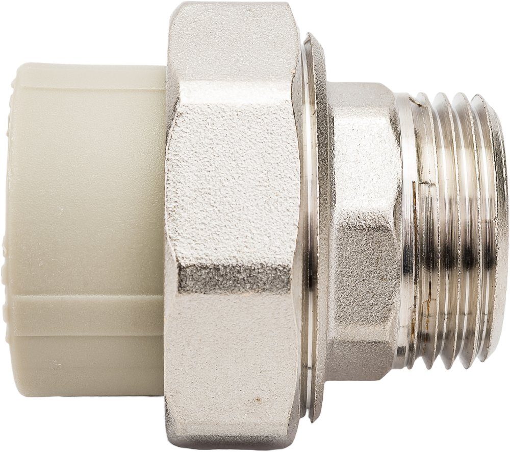 Комбинированная муфта VALFEX PP-R серая, разъем 32х1 дюйма НР 10156025Г 127-0348