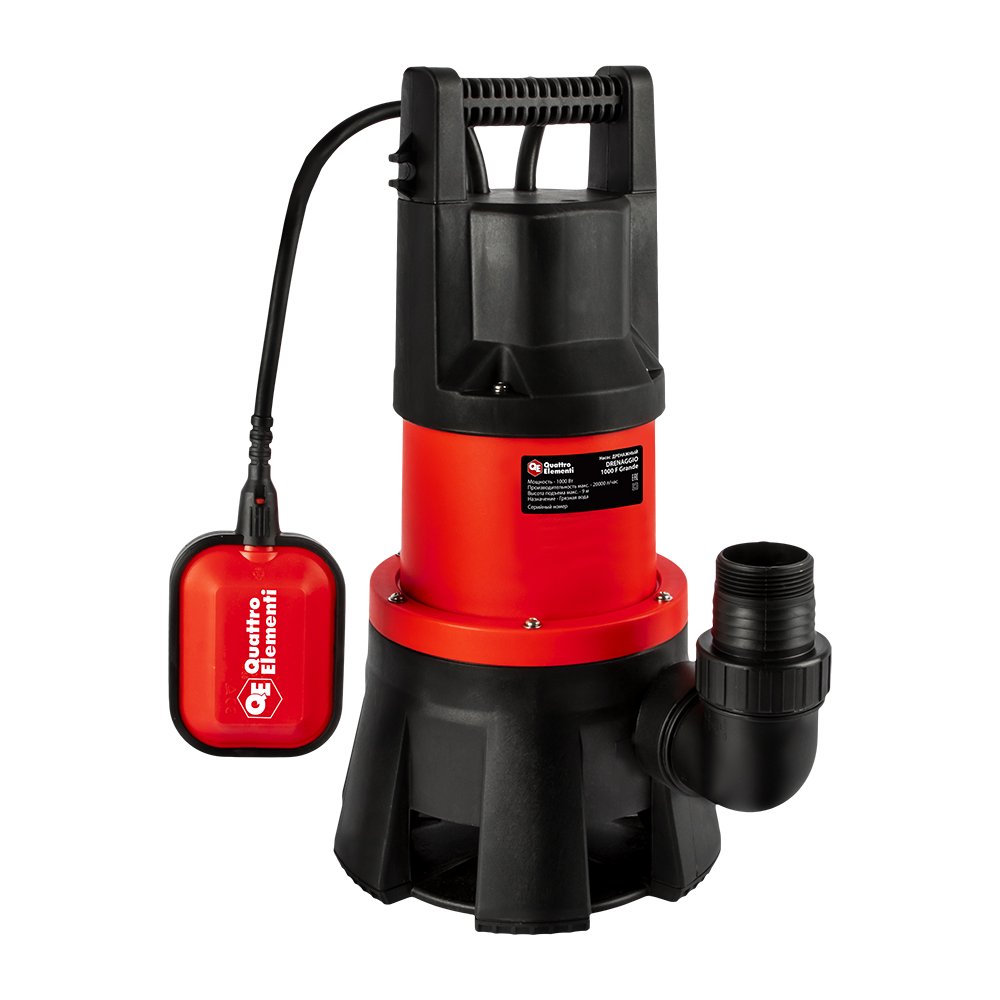 Дренажный насос QUATTRO ELEMENTI Drenaggio 1000 F Grande 909-105