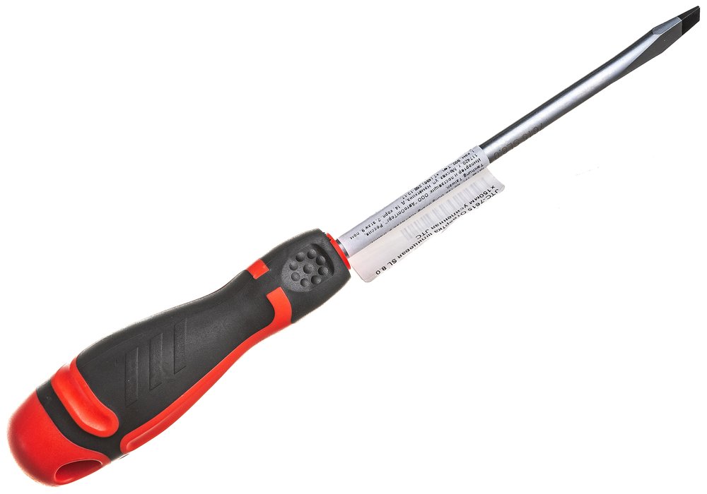 Отвертка шлицевая усиленная JTC SL8.0x150 мм, 7615 480897