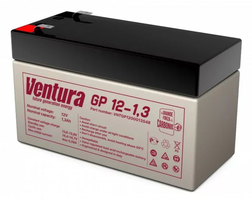 Аккумуляторная батарея 12 В, 1.3 Ач Ventura GP 12-1,3