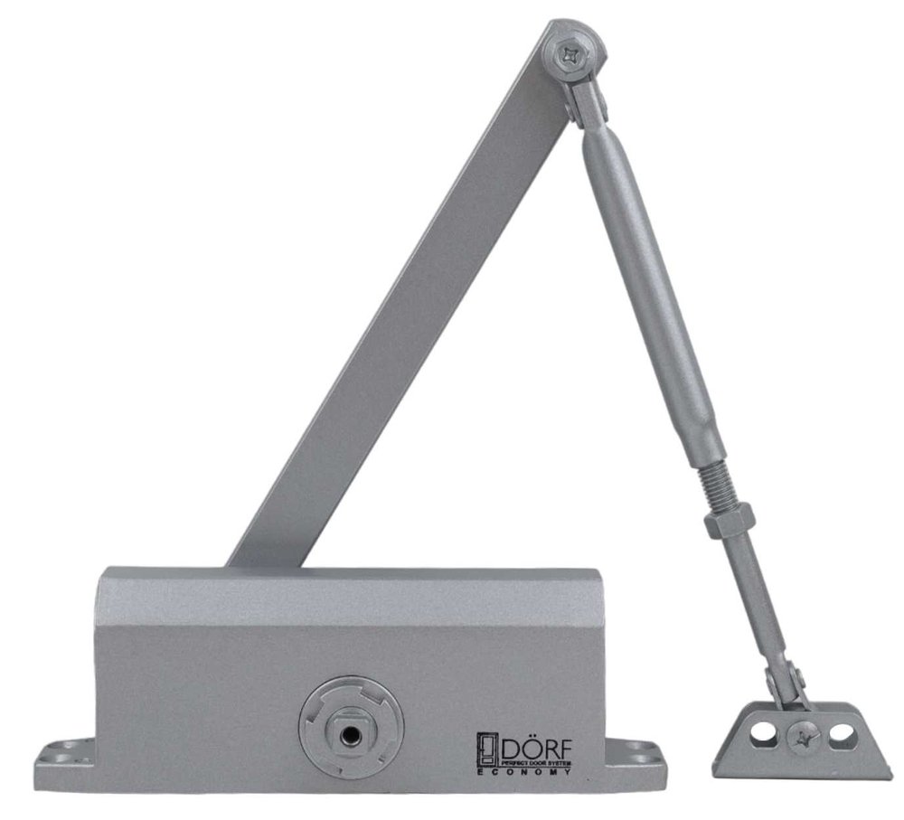 Дверной доводчик DORF economy l-8224 110 кг, серебро, 1 к - 1 шт. eco L8224_silver_eco