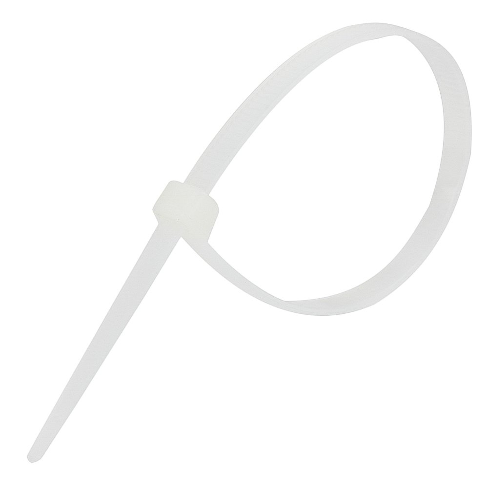 Пластиковые стяжки Cablexpert 250 мм х 4.8 мм, белые, 100 шт. NYT-250x4.8