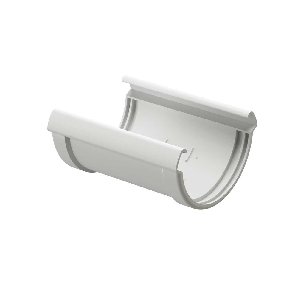 Соединитель желобов DOCKE LUX пломбир PVLS-1044