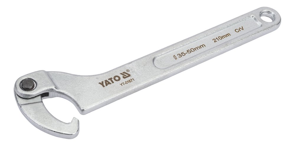 Сегментный шарнирный ключ YATO 35-50 мм, с крючком YT-01671 371301671 228 1