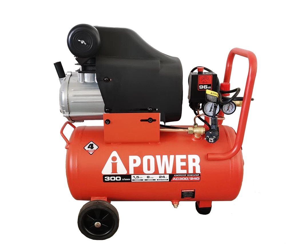 Поршневой масляный компрессор A-iPower AC300/24D 50103