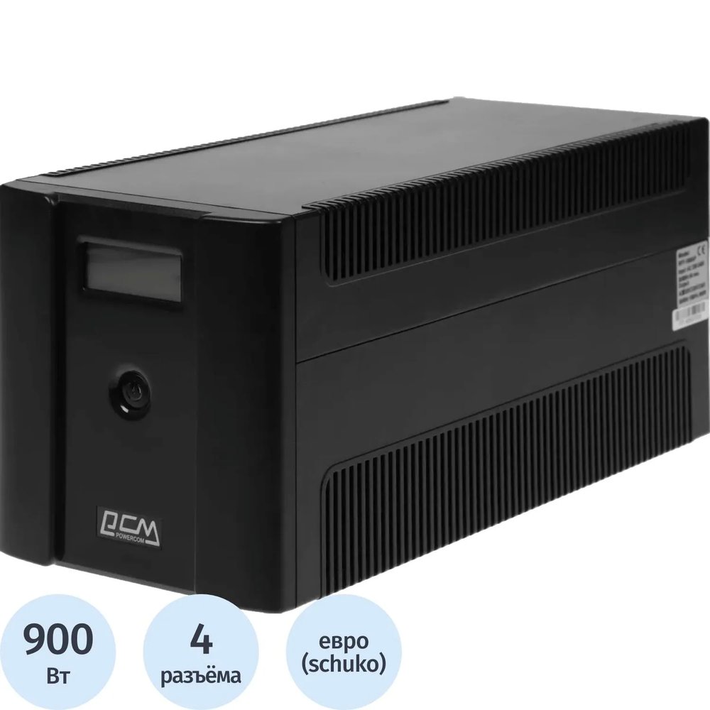 ИБП Powercom Raptor RPT-1500AP LCD EURO