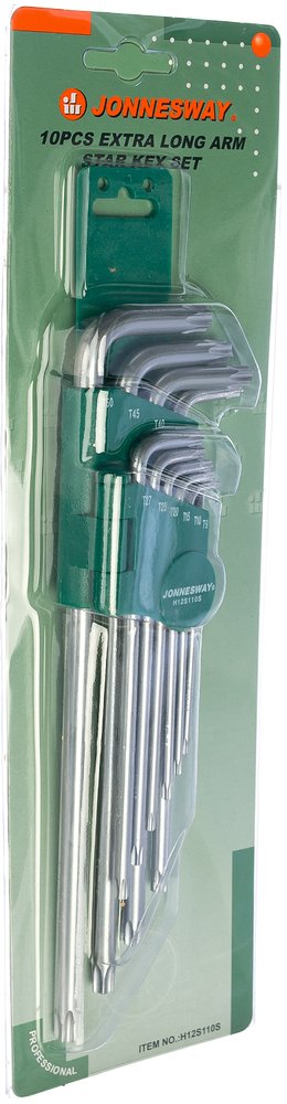 Комплект угловых ключей Jonnesway TORX EXTRA LONG H12S110S