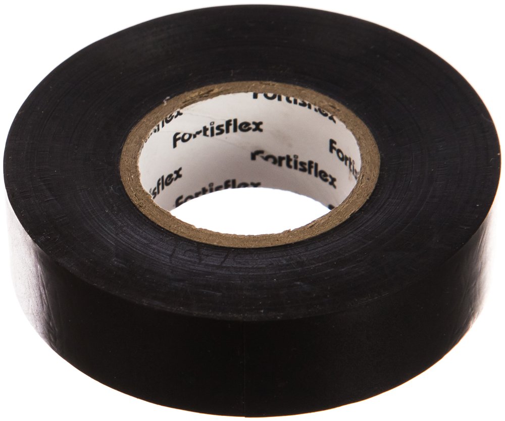 Изолента ПВХ FORTISFLEX 19 ммх0.15 ммх20 м черная 71236