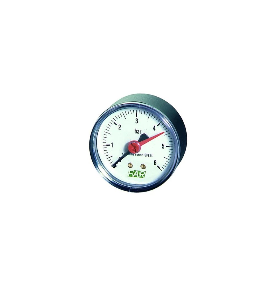 Манометр FAR 1/4', 0-6 бар, - 20-80 C, O 63 мм FA 2500 06