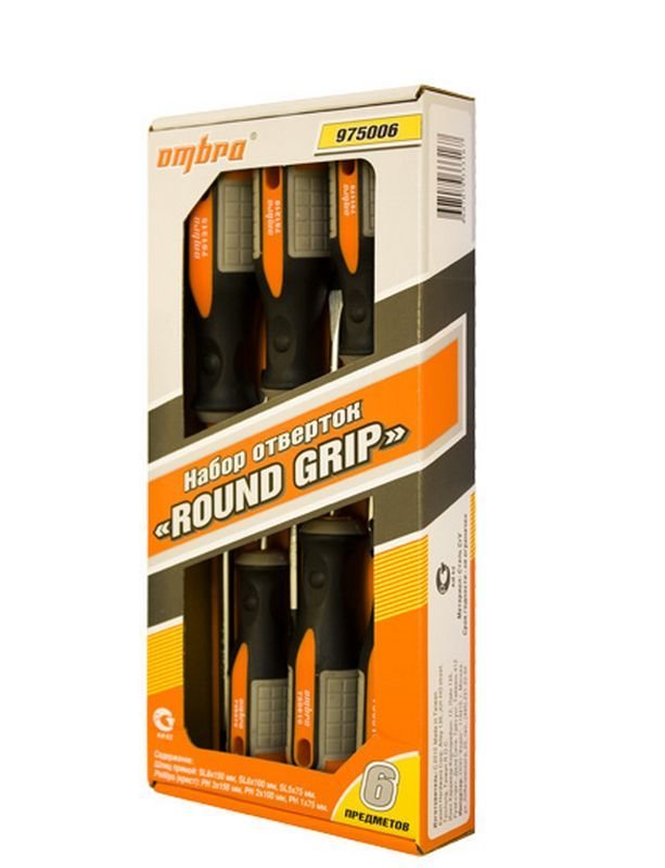 Набор отверток Ombra ROUND GRIP 975006