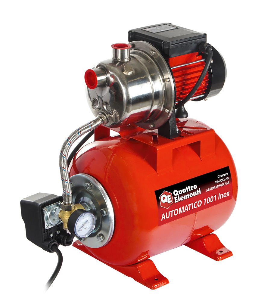 Насосная станция QUATTRO ELEMENTI Automatico 1001 Inox 910-218