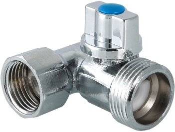 Шаровой кран для подключения сантехнических приборов 1/2х3/4х1/2 Valtec VT.256.N.04