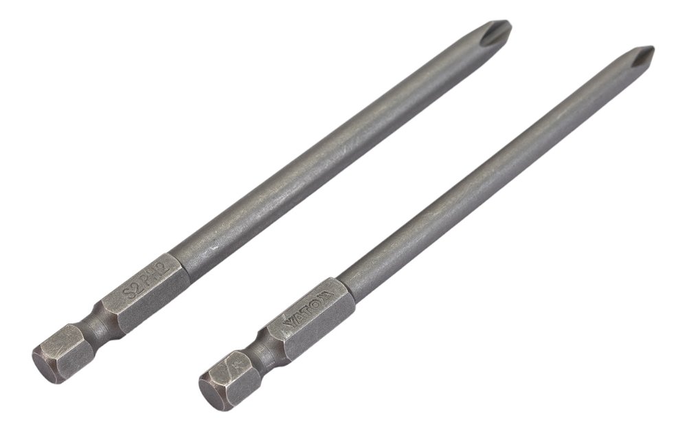 Биты (2 шт, 100 мм, РН1/РН2) YATO YT-0488