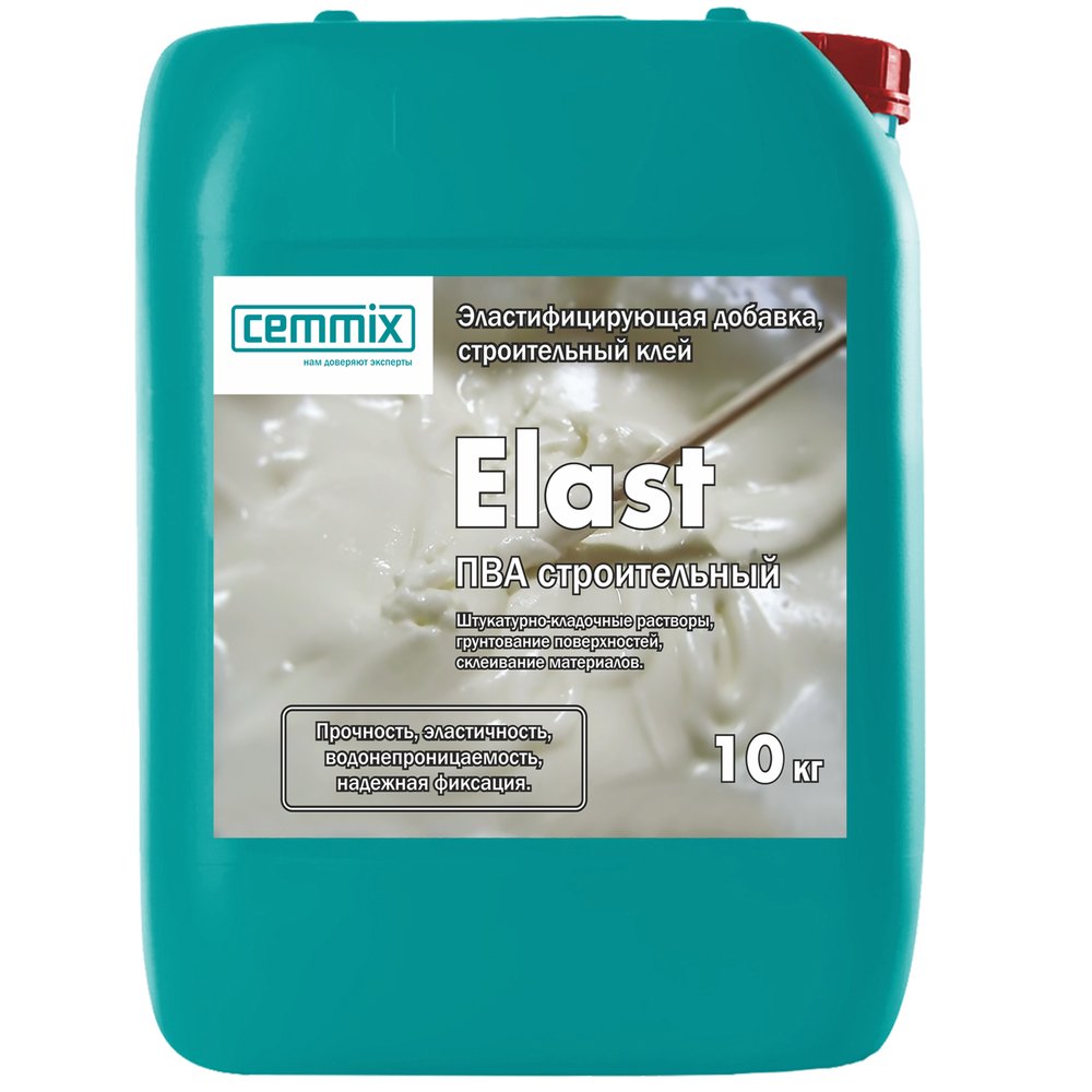 Строительный клей ПВА CEMMIX Elast 10 кг 537548