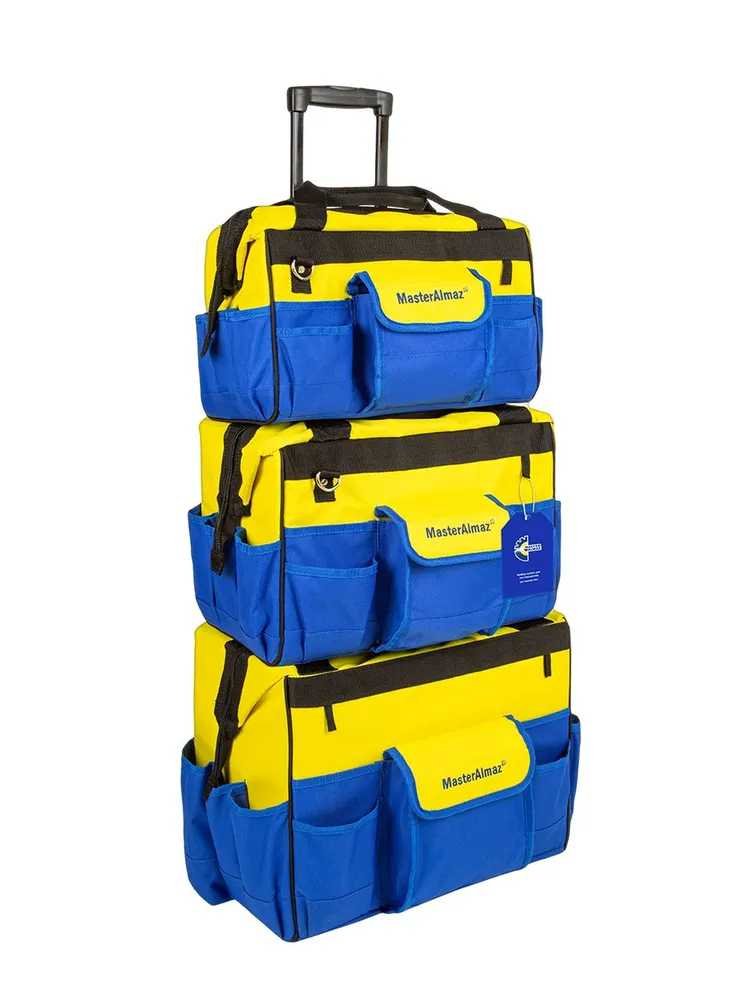 Набор из трех сумок на колесах МастерАлмаз SET WORKER PRO 600D, 440/270/370мм 10508881