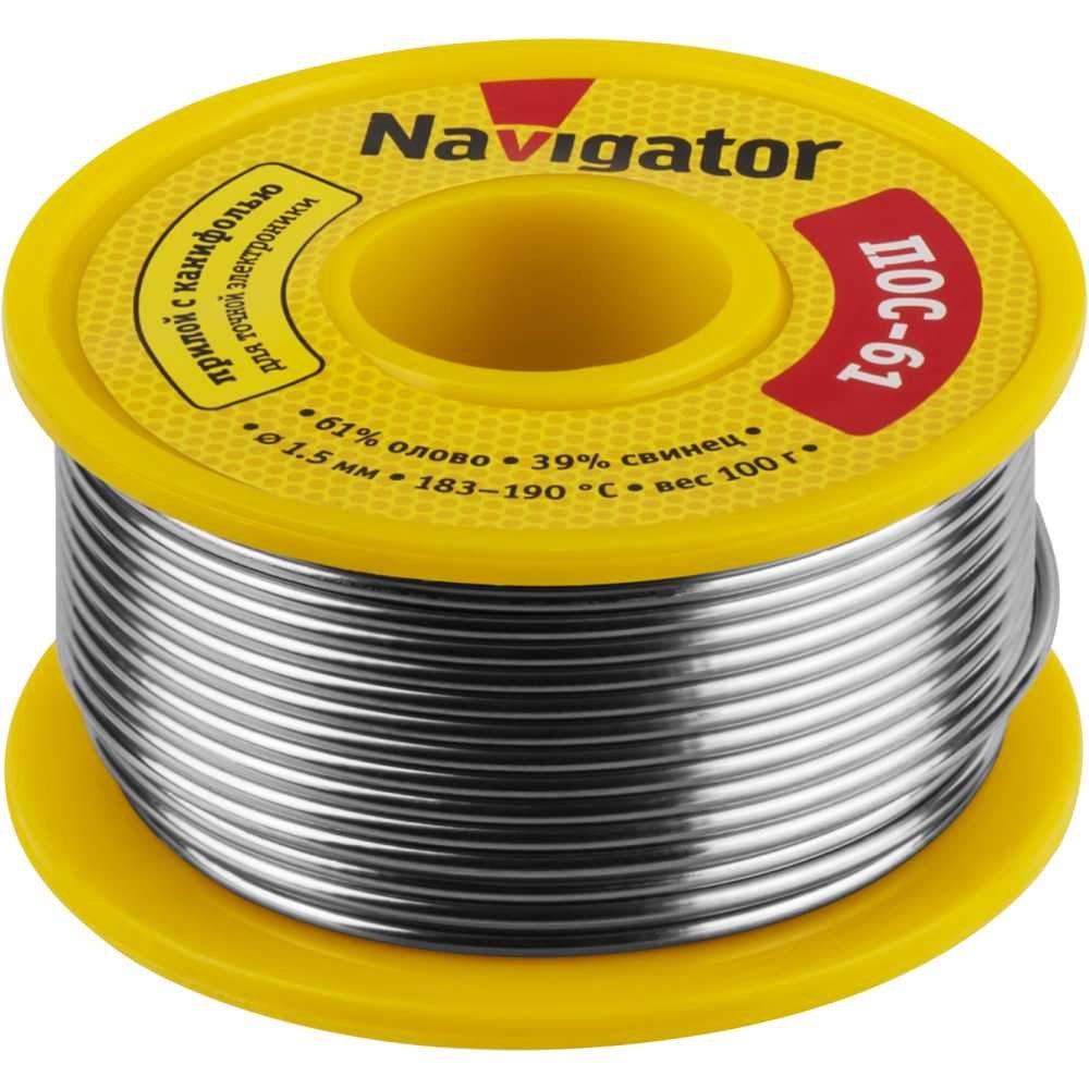 Припой 93 725 NEM-Pos05-61K-1.5-K100 1.5 мм, 100 г Navigator 28364