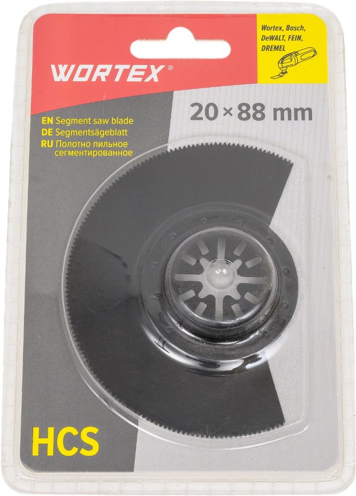Полотно пильное сегментированное, 20x88 мм, дерево, мягкий металл WORTEX SMS2088W2018