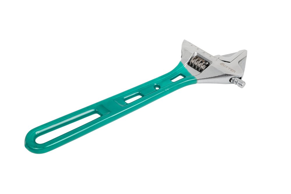 Разводной ключ RITTER Super Slim 300 мм / 12', тонкие губки, сталь CR-V, хромированные HT571300