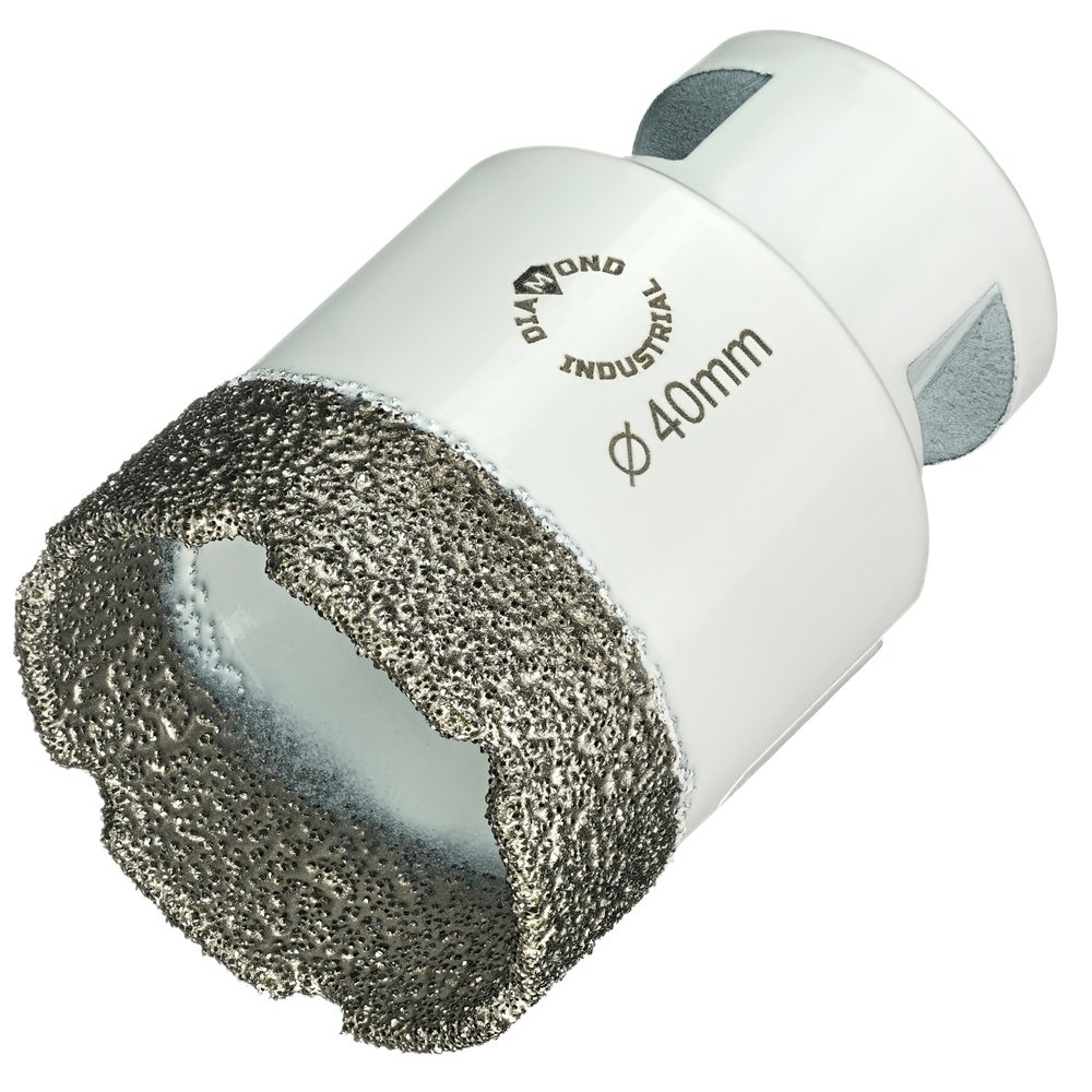 Коронка алмазная по керамограниту 40 мм, M14 на УШМ Diamond Industrial DIDKVP40M14