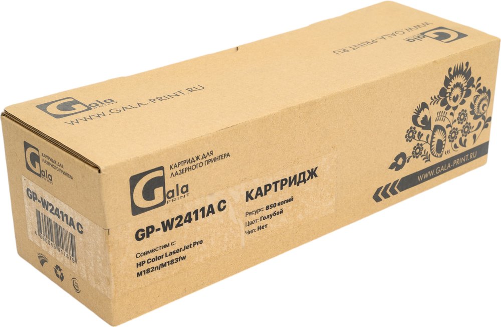 Картридж GalaPrint (216A) для принтеров HP Cyan без чипа 850 копий GP_W2411A_C_no_chip