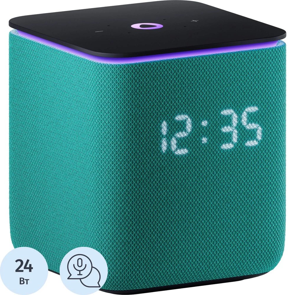 Умная колонка Яндекс Станция Миди с Алисой, с Zigbee, изумр (YNDX-00054EMD)