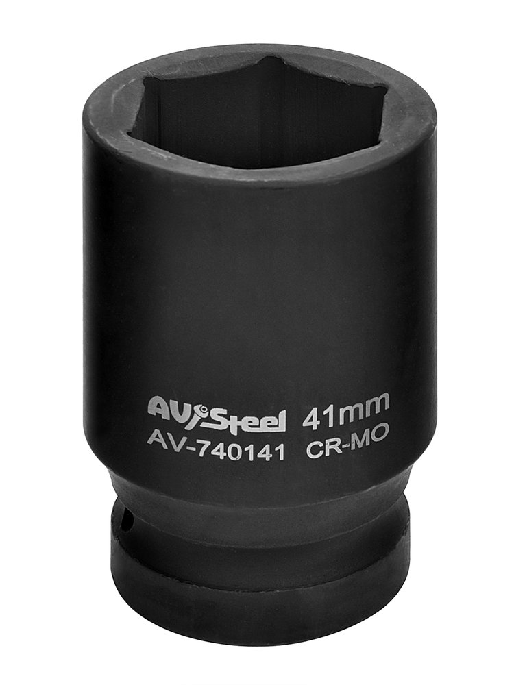 Головка ударная шестигранная удлиненная (41 мм, 1DR) AV Steel AV-740141