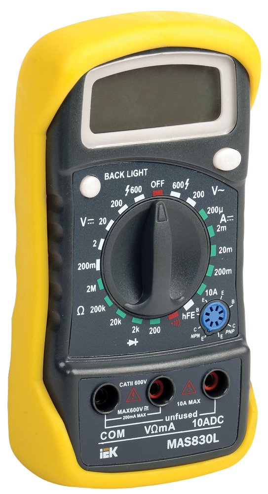 Цифровой мультиметр IEK Master MAS830L TMD-3L-830 3669447
