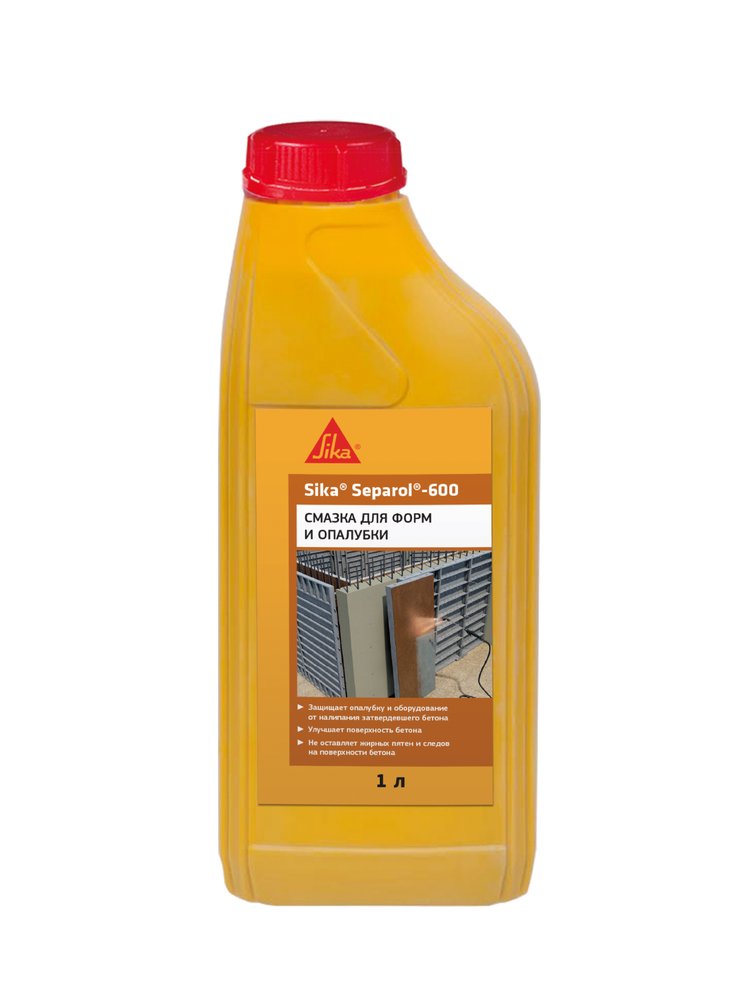 Смазка для опалубки и защита оборудования от налипания бетона SIKA Separol-600 Канистра 1л. 615249